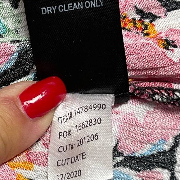 Torrid Black Floral Crinkle Gauze Hi-Low Tunic Top - Multicolor - Size 1 - Picture 11 of 13